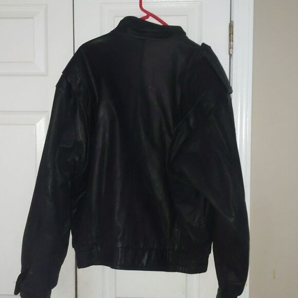 I.O.U. 100% leather bomber jacket  Sz M NWOT - Picture 4 of 6